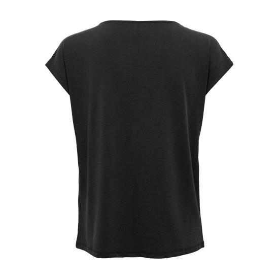 Only Tops Corte regular Cuello en V negro de chica 2
