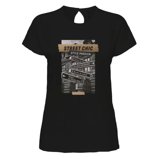 Only Camisetas de chica 15288071 Negro