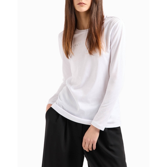 AX Armani Exchange Camisetas de chica 6DYT38YJDGZ BLANCO 2