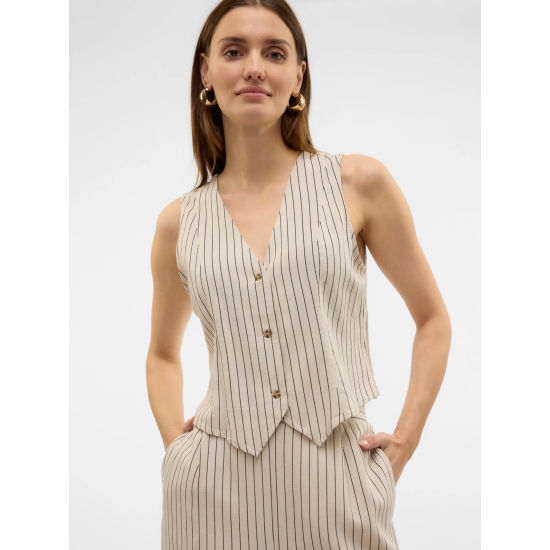 Vero Moda Chalecos de chica 10321606-BEIGE 2