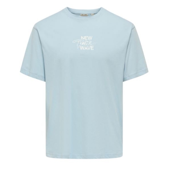 ONLY & SONS Camisetas de chico 22034304-AZULCLARO