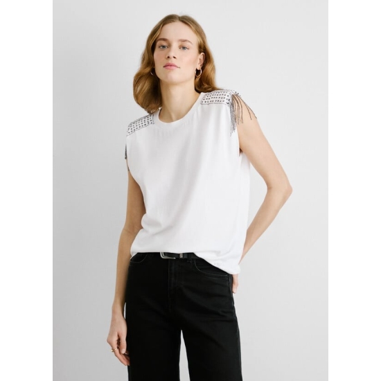 Pepe Jeans Camisetas de chica PL506078 BLANCO