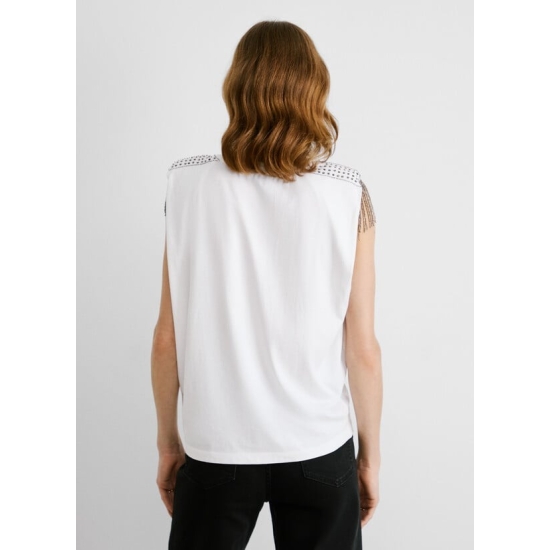 Pepe Jeans Camisetas de chica PL506078 BLANCO 2