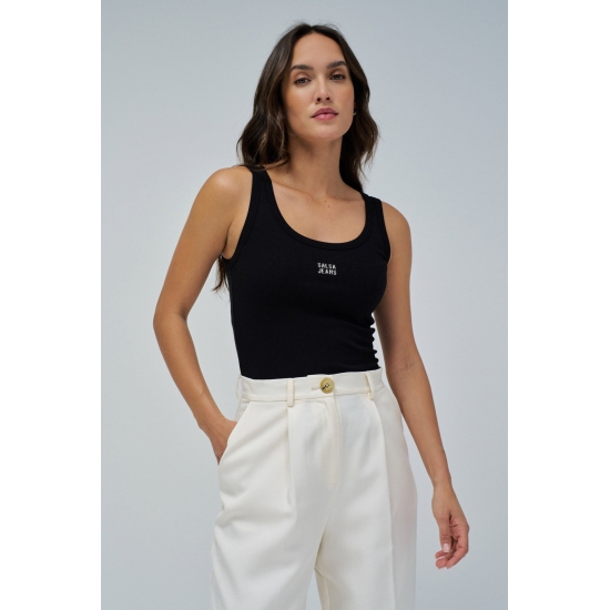 Salsa Camisetas de chica 21010449 Negro 2