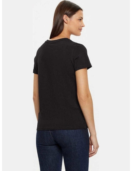 GUESS JEANS Camisetas de chica W5BI19I3Z14 Negro