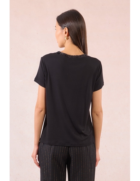Molly Bracken Camisetas de chica TF118DN Negro