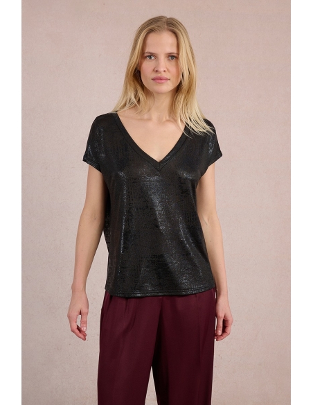 Molly Bracken Camisetas de chica T1676DN Negro