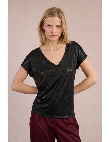 Molly Bracken Camisetas de chica T1676DN Negro