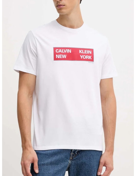 CALVIN KLEIN Camisetas de chico LV04RD816G BLANCO