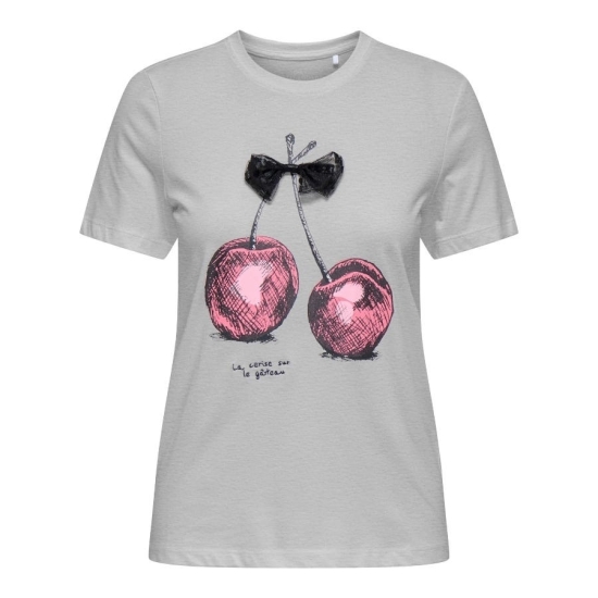 Only Camisetas de chica 15365607 GRISCLARO