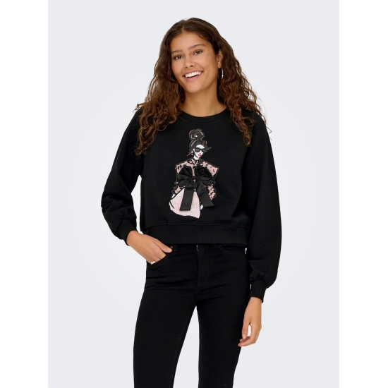 Only Sudaderas de chica 15360576 Negro