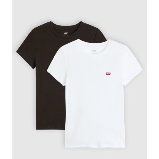 LEVI'S Camisetas de chica 04AO0000 BLANCO/NEGRO
