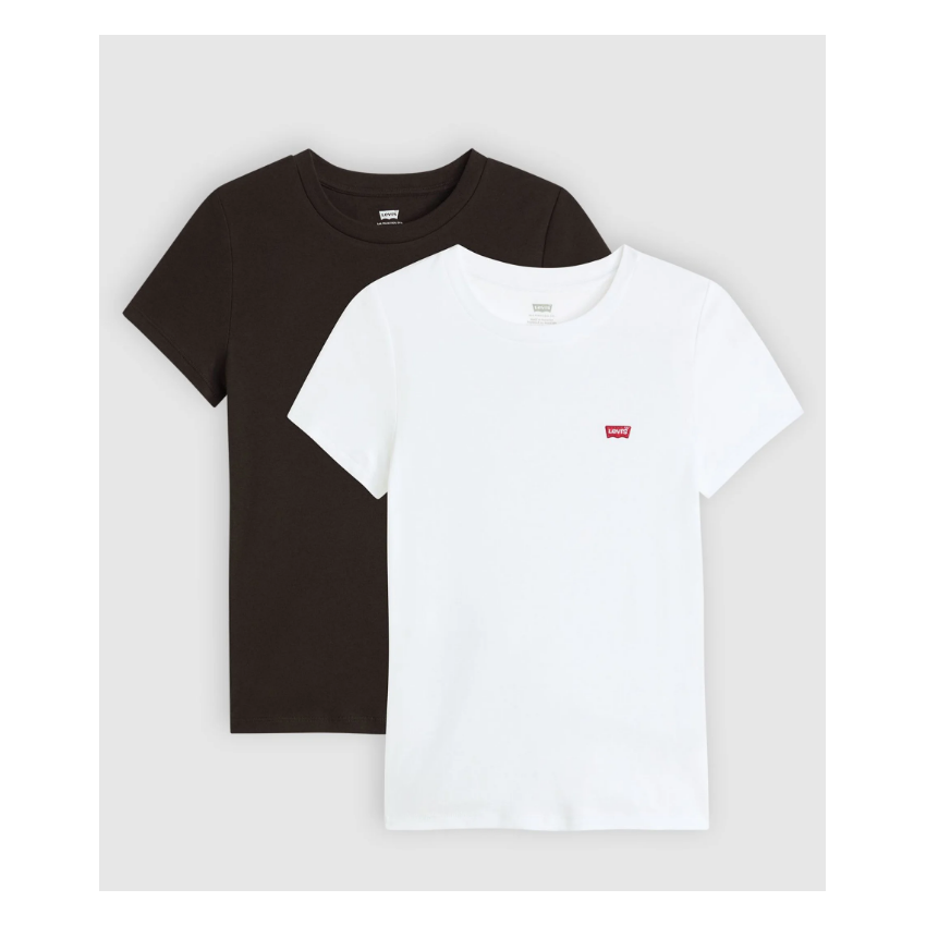LEVI'S Camisetas de chica 04AO0000 BLANCO/NEGRO