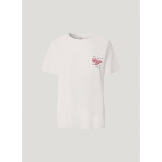 Pepe Jeans Camisetas de chica PL5000021 BLANCO