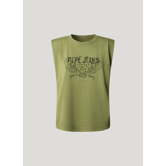 Pepe Jeans Camisetas de chica PL5000023 VERDE