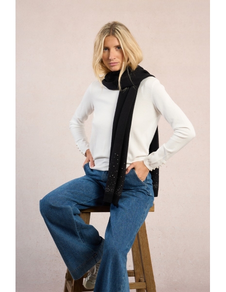 Molly Bracken BUFANDA B319DH Negro