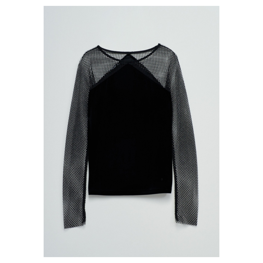 Salsa Camisetas de chica 21010515 Negro