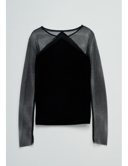 Salsa Camisetas de chica 21010515 Negro