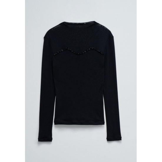 Salsa Camisetas de chica 21010514 Negro