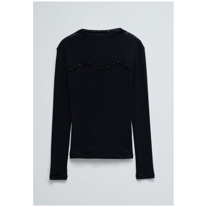 Salsa Camisetas de chica 21010514 Negro