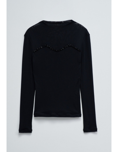 Salsa Camisetas de chica 21010514 Negro