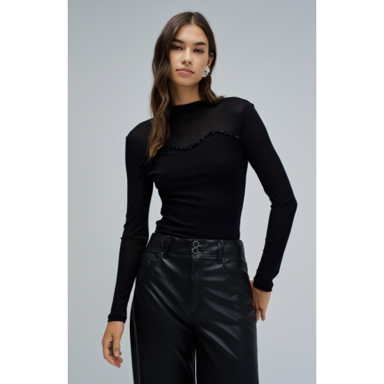 Salsa Camisetas de chica 21010514 Negro 2