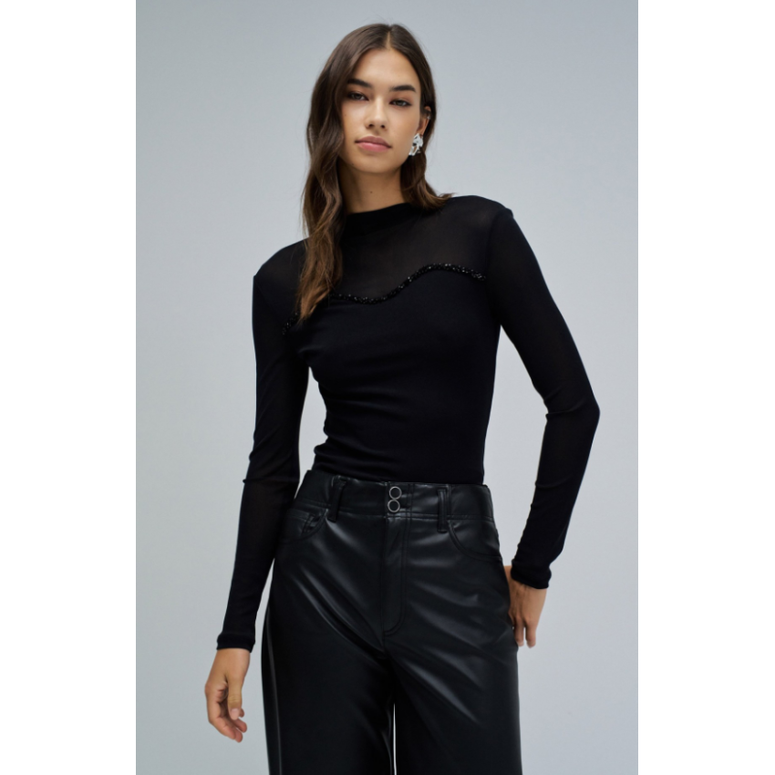 Salsa Camisetas de chica 21010514 Negro