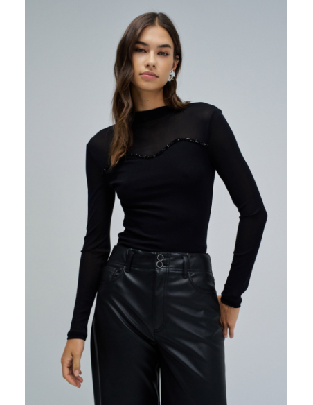 Salsa Camisetas de chica 21010514 Negro