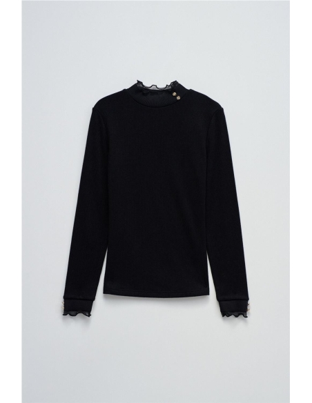 Salsa Camisetas de chica 21010508 Negro