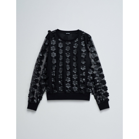 Salsa Sudaderas de chica 21010504 Negro